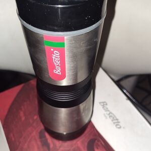 Stainless Steel Travel Mug - Black and Silver